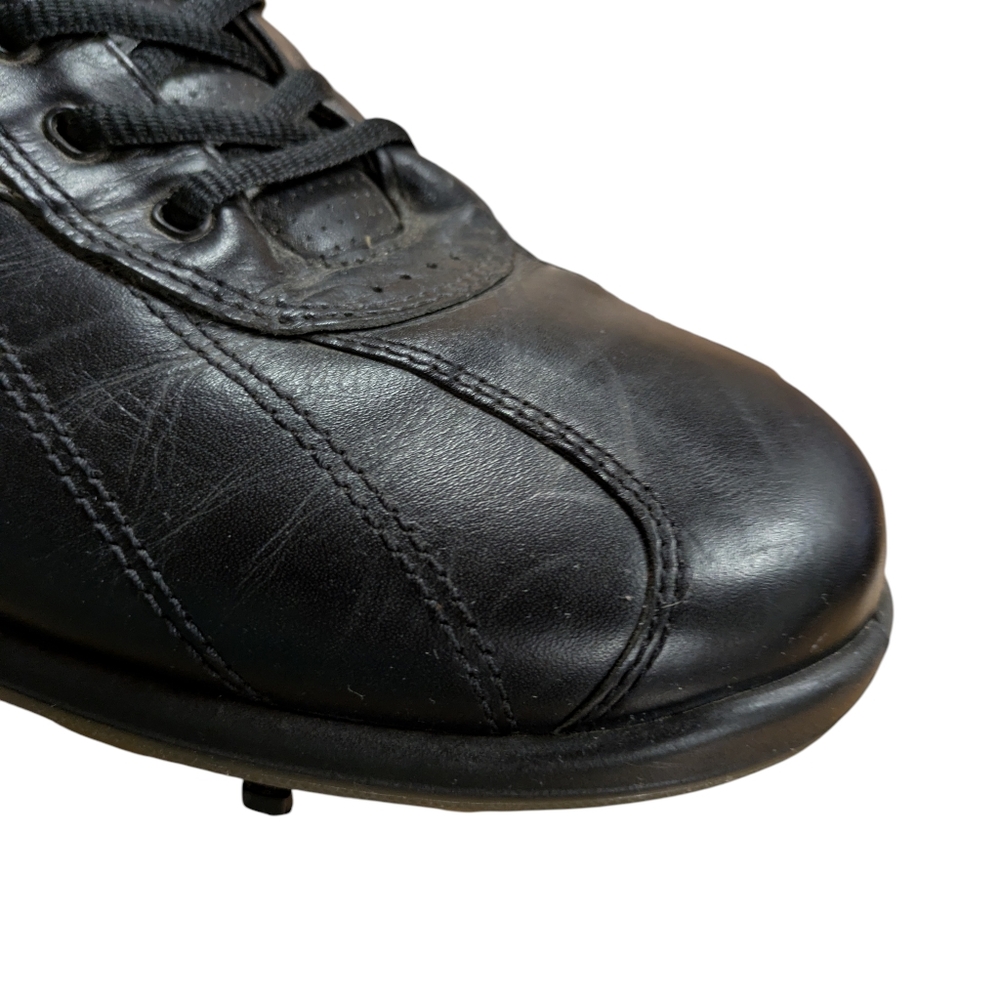 Ecco Black Leather Golf Shoes Mens Size 46 - Picture 4 of 10